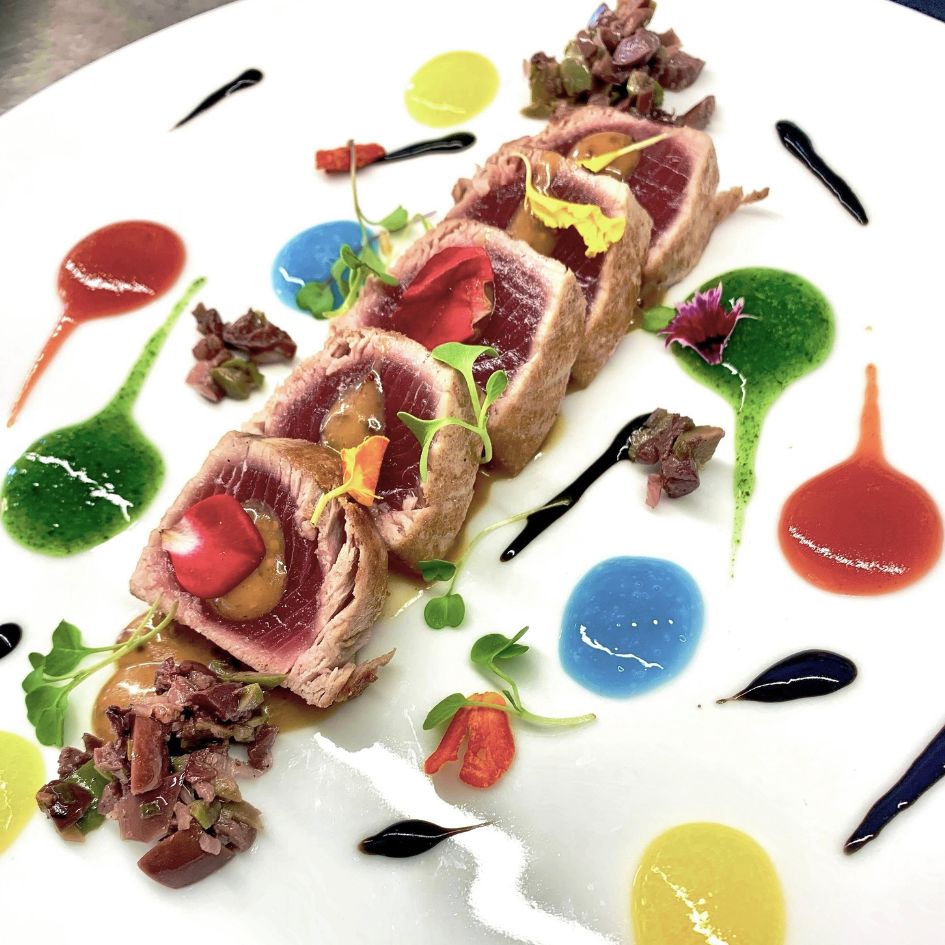 Detall de plat gastronòmic de cuina empordanesa a Girona